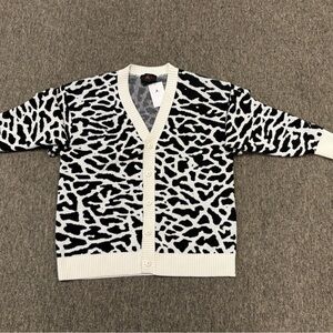 Jordan Black and White Knit Sweater
